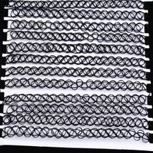 Lanfy 12PCS Elastik Dövme Balık Ipek Striping Streç Hippi Kolye Dıy Bulgular (Yurt Dışından)