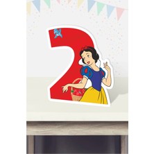 Neşeli Günlerim Pamuk Prenses Temalı Ayaklı Rakam Panosu - 2 Yaş (40 Cm)