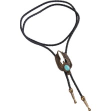 Lanfy Vintage Alaşım Kartal Şekli Batı Kovboy Bolo Kravat Kravat Bronz (Yurt Dışından)