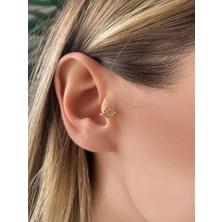 OkkoStore Cerrahi Çelik Kadın Gold Rengi Gezegen Tragus Kıkırdak Piercing 6mm