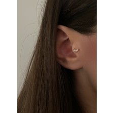 OkkoStore Kadın Çift Taşlı Tragus Piercing