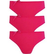 Hepsine Rakip 3lü Kadın Bikini Külot Pamuklu Renkli Ekonomik Rahat