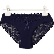 Hepsine Rakip Kadın Dantel Külot Pamuklu Renkli Güpürlü Bikini Yumuşak