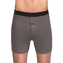 Hepsine Rakip 5li Erkek Düğmeli Likralı Uzun Paçalı Boxer Berrak