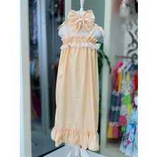 Cillop Butik Kız Çocuk Fisto Işlemeli Tokalı Elbise