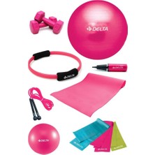 Delta 4 MM Minderli PFS Fuşya Full Pilates Seti ( 85 cm - 20 cm )