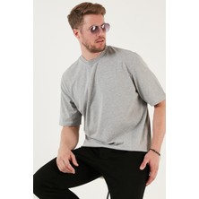 Buratti Pamuklu Oversize Bisiklet Yaka Basic T Shirt Erkek T Shirt 5902365