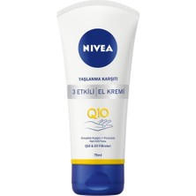 Nivea Q10  3 Etkili El Kremi, 75 Ml, Yoğun Nemlendirici