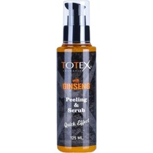 Totex Yüz Peeling ve Scrub Jeli | Yüz Bakımı Ginseng Aydınlatıcı | Siyah Nokta Akneler Için 125 ml