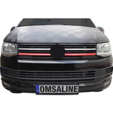 Omsaline Vw T6 Transporter Kırmızı Krom Ön Panjur 2 Parça 2015-2019 Arası