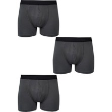 Hepsine Rakip 3lü Erkek Likralı Modal Boxer Düz Pamuklu Premium Kaliteli Külot