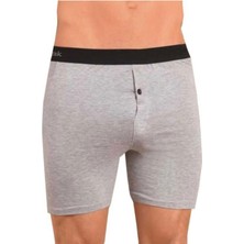 Hepsine Rakip 5li Erkek Düğmeli Likralı Uzun Paçalı Boxer Berrak