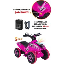 UJ Toys Müzikli ve LED Işıklı Safari Akülü Atv 6V-PEMBE