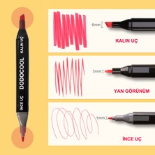 Dodocool Çift Uçlu Touch Marker Art Tasarım Keçeli Kalem Seti 80’li