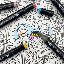 Dodocool Çift Uçlu Touch Marker Art Tasarım Keçeli Kalem Seti 80’li