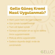 Gello Leke Karşıtı Yüksek Korumalı Güneş Kremi 50+Spf /50ML