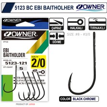 Owner 5123 Ebi Baitholder Black Chrome Iğne