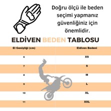 Prosev 4138 Deri Çizgili Motosiklet Eldiveni Kırmızı