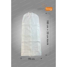 Pevabag Gelinlik ve Abiye Kılıfı (Gamboç) 1 Adet / 70*180+20CM 80 gr Beyaz