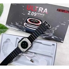 T10 Ultra Watch8 Akıllı Saat Infinite Display 2.09 Inc 49MM Kilitli Kasa 2 Kordonlu