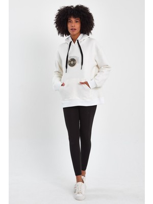 Alexander Gardi Baskılı Kapüşonlu Comfort Fit  Sweat (E22-757A-03)