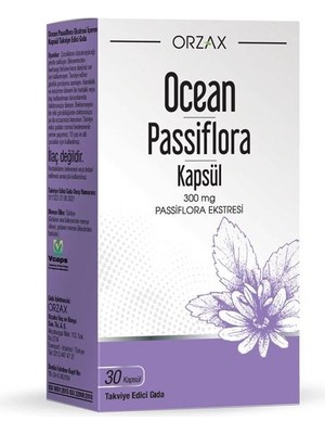 Orzax Ocean Passiflora 300 Mg 30 Kapsül