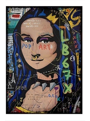 Ekart Mona Lisa Pop Art Mdf Tablo 50CMX 70CM