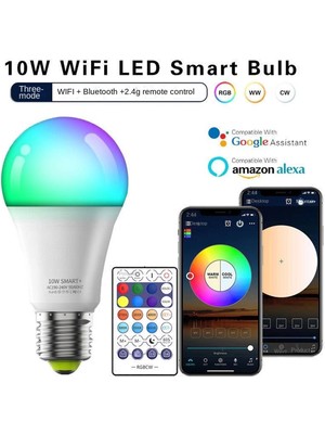 Ozma 4PCS10W Akıllı App Uzaktan Kumandalı Ampul (Yurt Dışından)