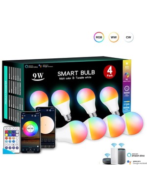 Ozma 4PCS10W Akıllı App Uzaktan Kumandalı Ampul (Yurt Dışından)