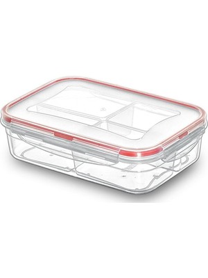 Viyalente 3'Lü 4 Bölmeli Lunch Box 1000 Ml Hava Geçirmez & Sıvı Sızdırmaz Beslenme & Saklama Kabı Lc-520