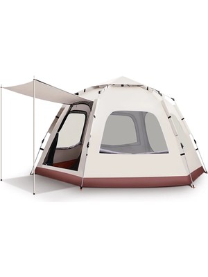 Xtrıke Me 8-10 Kişilik Tam Otomatik Tenteli 6 Taraflı Altıgen Kamp Çadırı 280*280*160 6genck