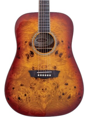 Washburn Deep Forest Burl Amber Fade Akustik Gitar