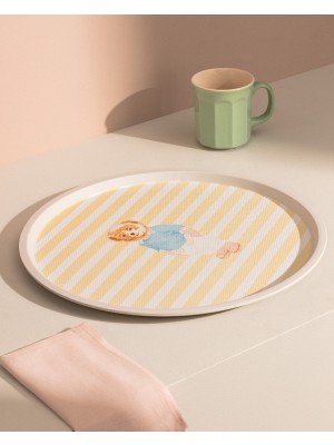 Madame Coco Philip Ayı Bear Yuvarlak Tepsi