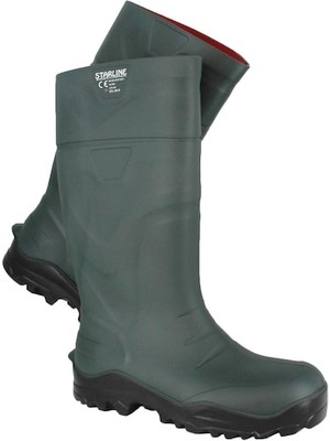 Starline Poliüretan Çizme Miflon Kısa Yeşil O4 No 43 STL-9920