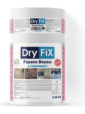 Dryfix Faience Paint Fayans Boyası 1 kg Fp-02 Açık Gri
