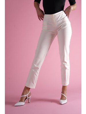 Divolya Odian Beyaz Topuklu Günlük Kullanım Ayakkabı