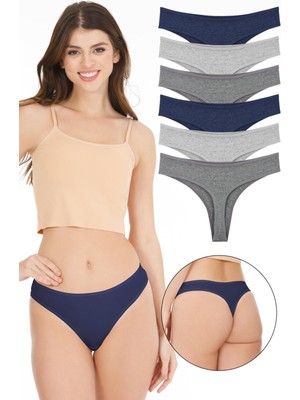 Sensu Kadın Brazilian Tanga 6 Lı Paket Set - KTS1169