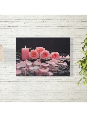 Reysa Tasarım Gül ve Mum Posteri 35X50 cm