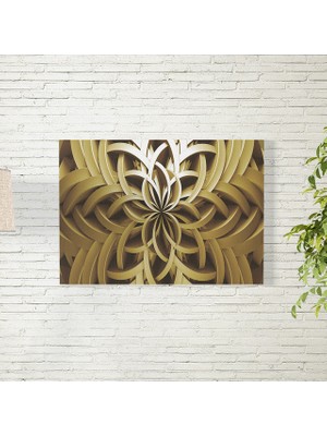 Reysa Tasarım Altın Fraktal Posteri 35X50 cm