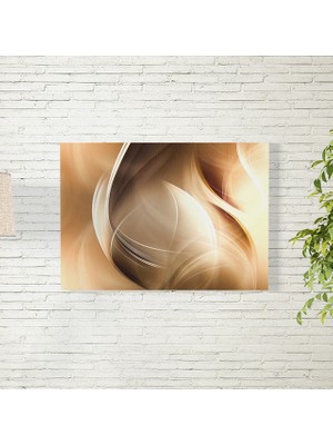 Reysa Tasarım Kahverengi Soyut Dalga Posteri 35X50 cm