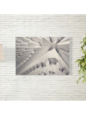 Reysa Tasarım Gri Abstract Desen Arkaplan Posteri 35X50 cm