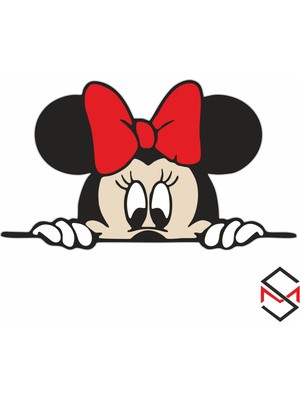 Sticker Master Mickey Mouse Sticker Oto Motor Laptop Pc Duvar 14X8  cm
