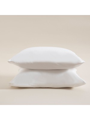 Chakra Perle Standart Yastık Kılıfı 50 x 70 cm Beyaz