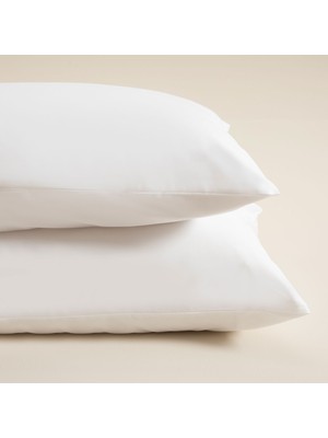 Chakra Perle Standart Yastık Kılıfı 50 x 70 cm Beyaz