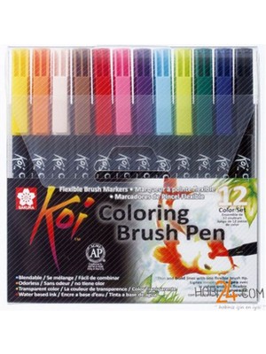 Sakura 12'li Koi Colour Fırça Uçlu Kalem Seti 5643514
