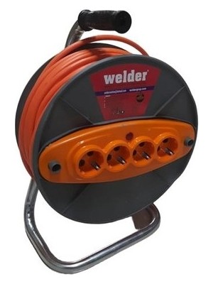 Klaus Welder Makaralı Uzatma Kablo 3x2,5 Kablo 50 Metre