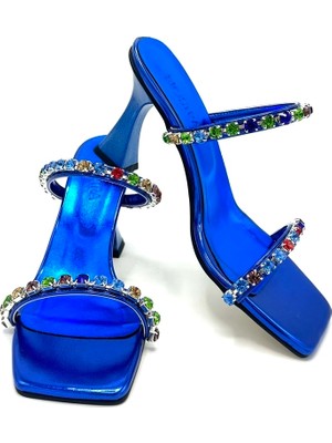 Nostra Shoes Stone Kadın Taşlı Topuklu Ayakkabı Terlik