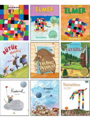 Elmer + Elmer Sel Baskını + Elmer Rüzgarda + Büyük Macera + Şu Yaramaz Tavşanlar + Yayazula + Frederick + Yüzyüz + Pezzetino - 9’lu Çocuk Öykü Seti