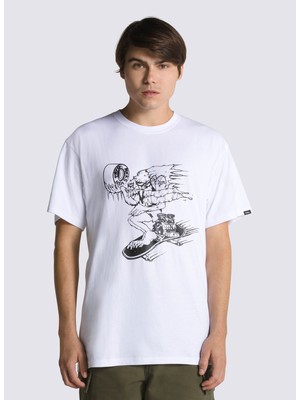 Vans Yuvarlak Yaka Düz Beyaz Erkek T-Shirt VN00061FWHT1 Alva Skates Ss Tee