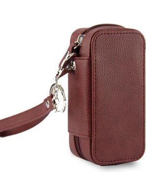 Zigver Iqos Iluma Pu Deri Tutucu Kılıf Için Iqos 3duo Için Kılıf Çanta Taşıma Çantası Fermuar Kahve